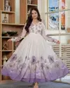 Tew Pure Chiffon Embroidered With Printed Kurti With Bottom Dupatta Online Wholesale